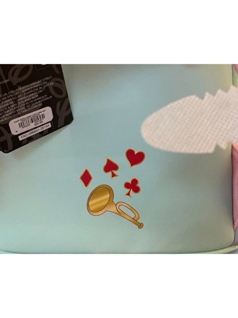 Loungefly Disney Alice in Wonderland White Rabbit Mini Backpack Bag NWT - Picture 4 of 7